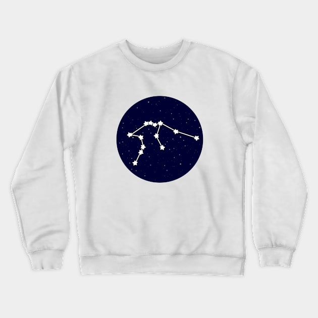 Aquarius Zodiac Constellation Crewneck Sweatshirt by lulubee